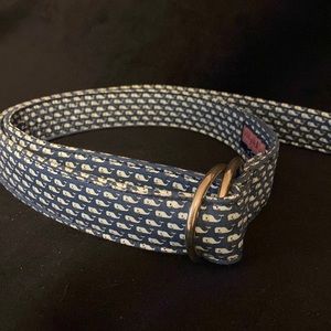 Vineyard Vines cute whale cotton belt XL